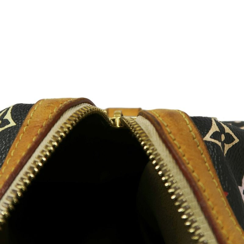 LOUIS VUITTON Courtney handbag, studs, multicolor, black, with shoulder strap, LV black multicolor monogram PVC, Speedy 30 handbag