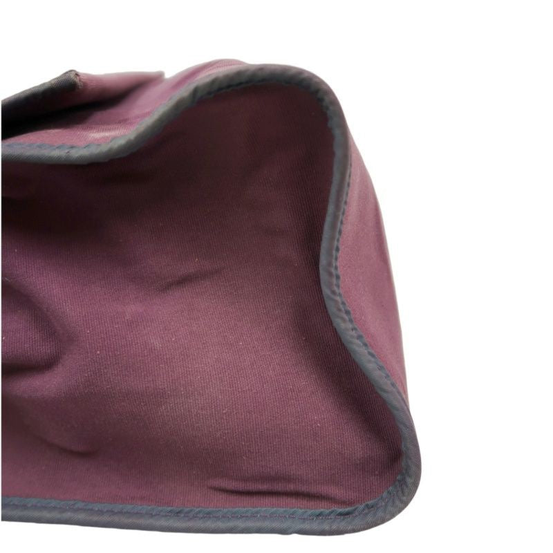 HERMES  Herbag Zip, canvas material, purple, with pouch, purple canvas Herbag handbag
