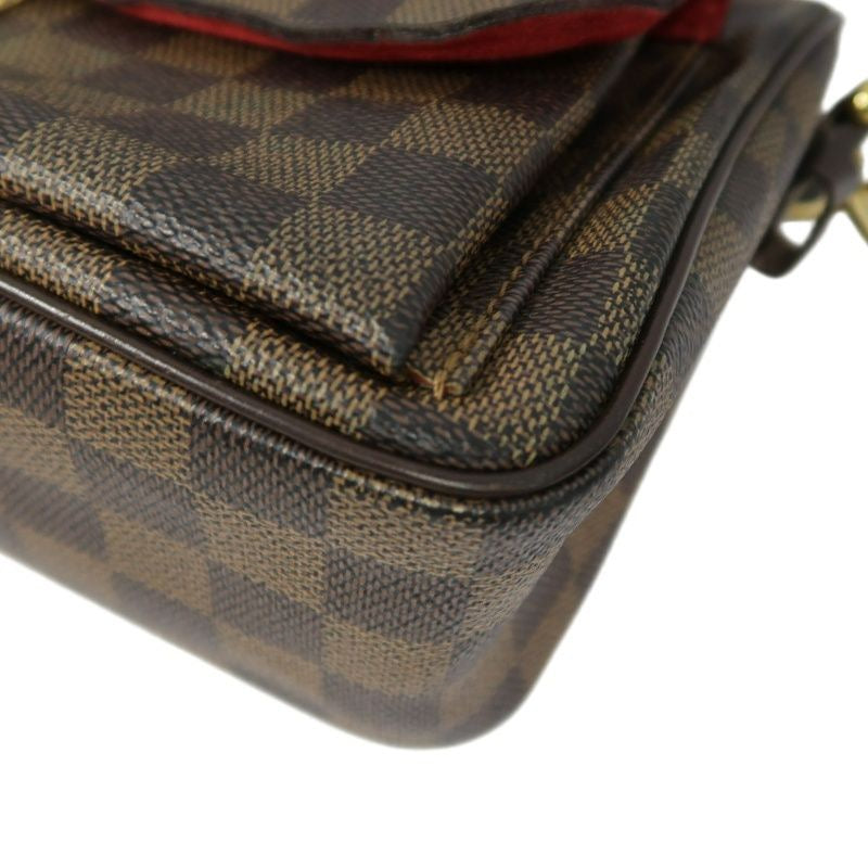 LOUIS VUITTON Ravello Damier handbag, long shoulder strap, 2 shoulder straps, brown, LV Damier PVC shoulder bag