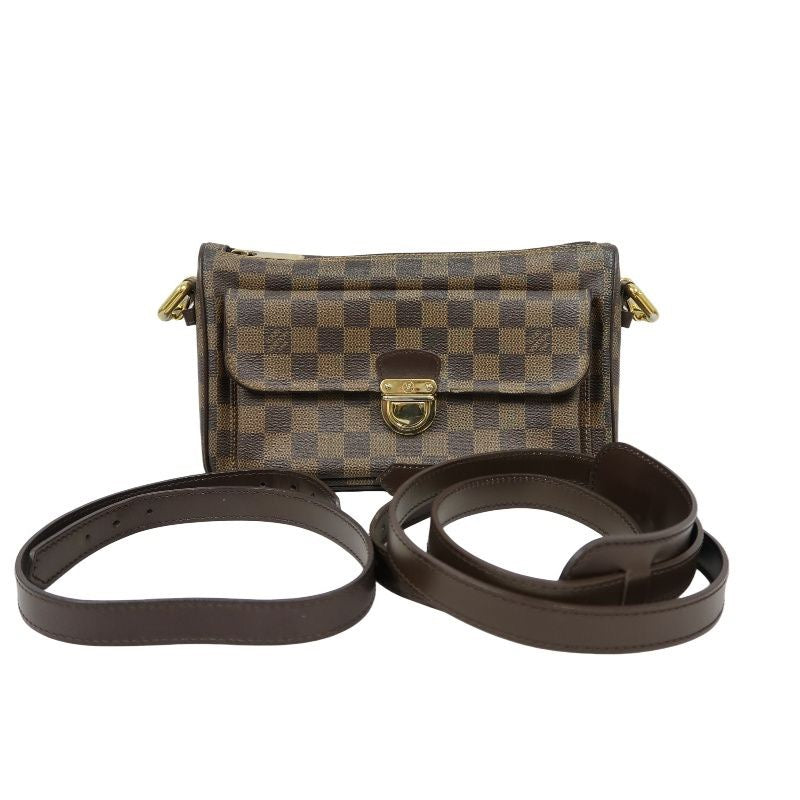 LOUIS VUITTON Ravello Damier handbag, long shoulder strap, 2 shoulder straps, brown, LV Damier PVC shoulder bag