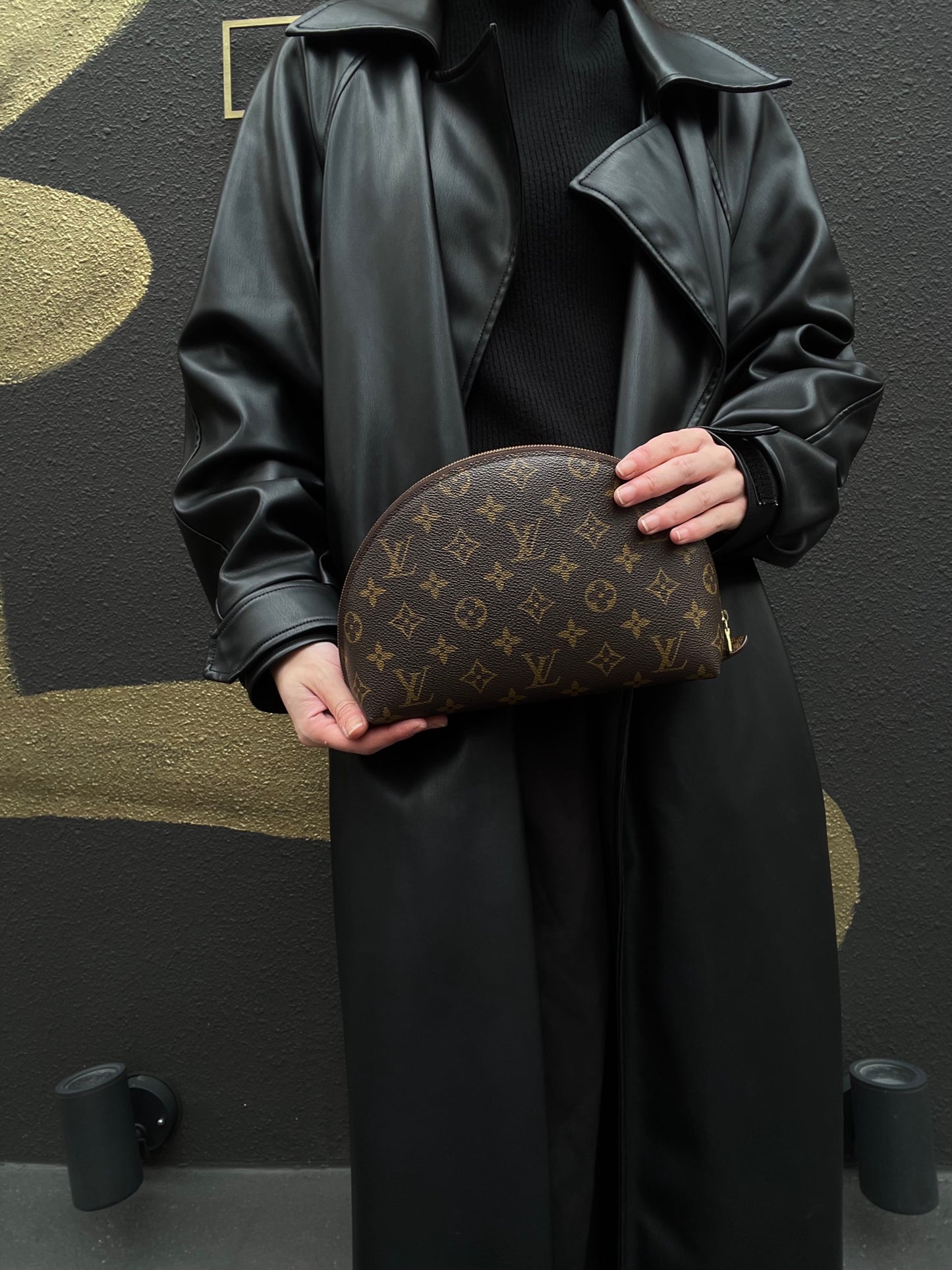 Louis Vuitton Monogram Pochette Cosmetic GM Pouch  PVC Makeup Bag Clutch Bag