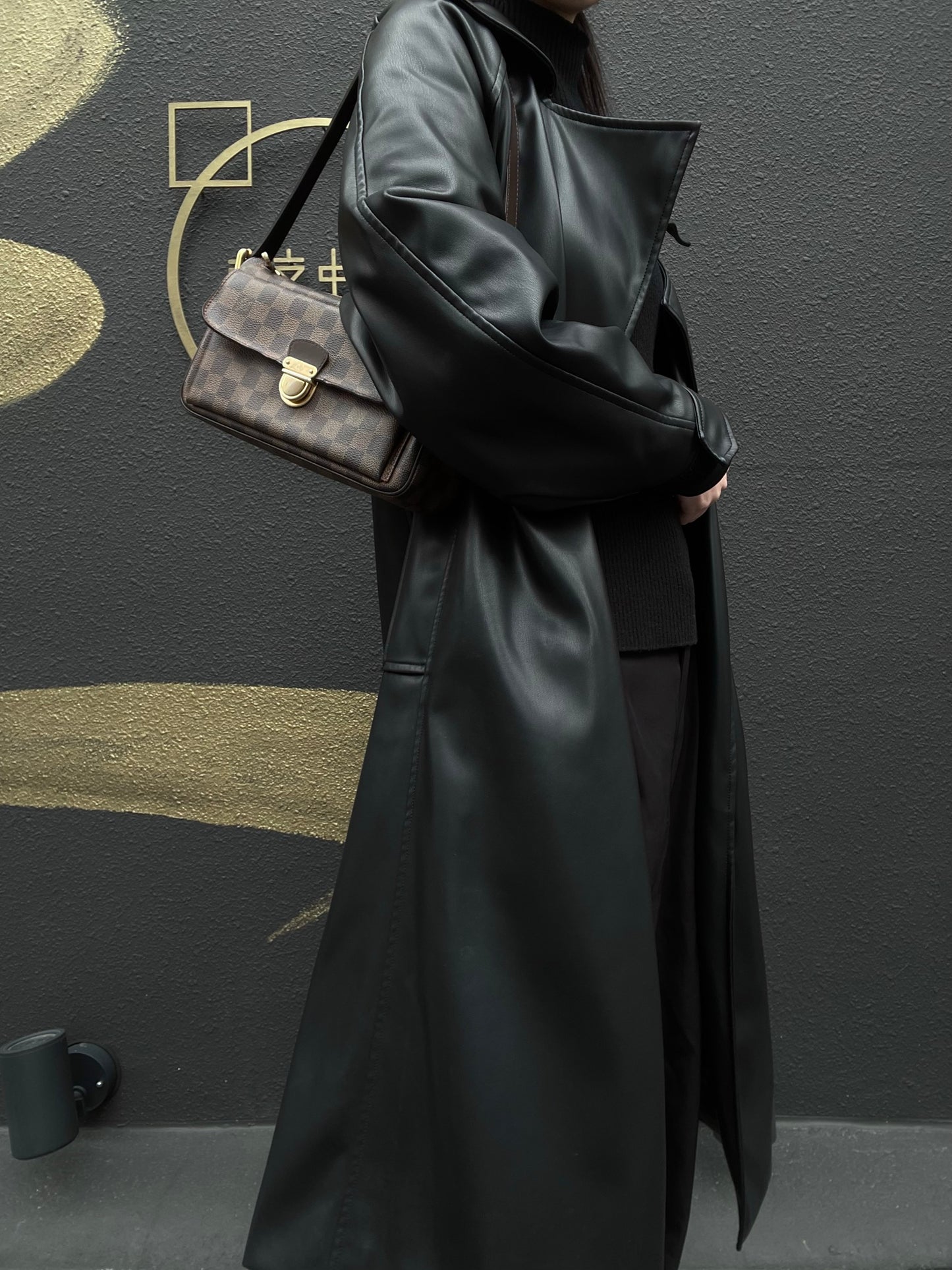 LOUIS VUITTON Ravello Damier handbag, long shoulder strap, 2 shoulder straps, brown, LV Damier PVC shoulder bag