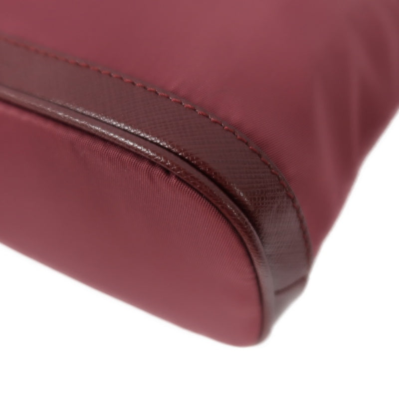 Ferragamo Burgundy Canvas Shoulder Bag