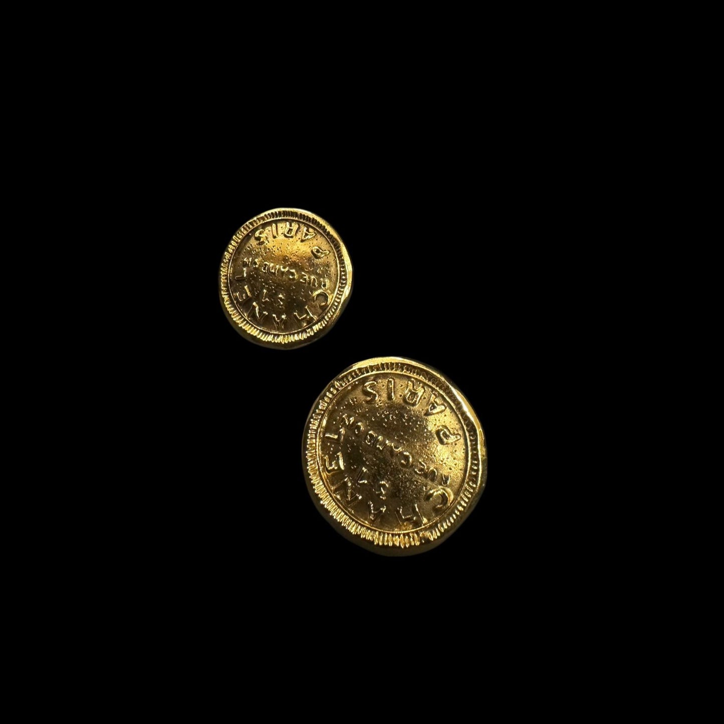 CHANEL gold-plated alloy clip-on earrings