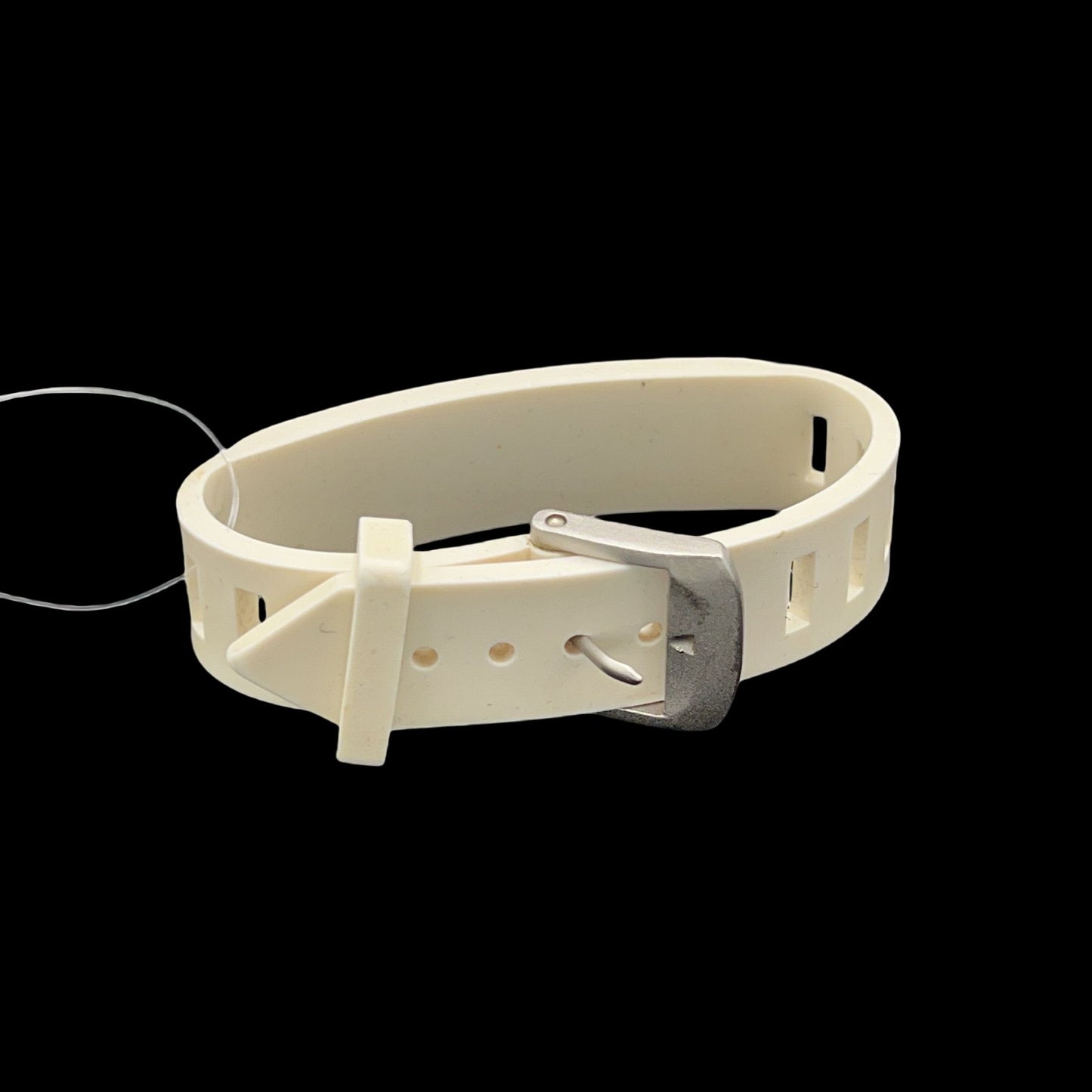 CHANEL white silicon bracelet, with box