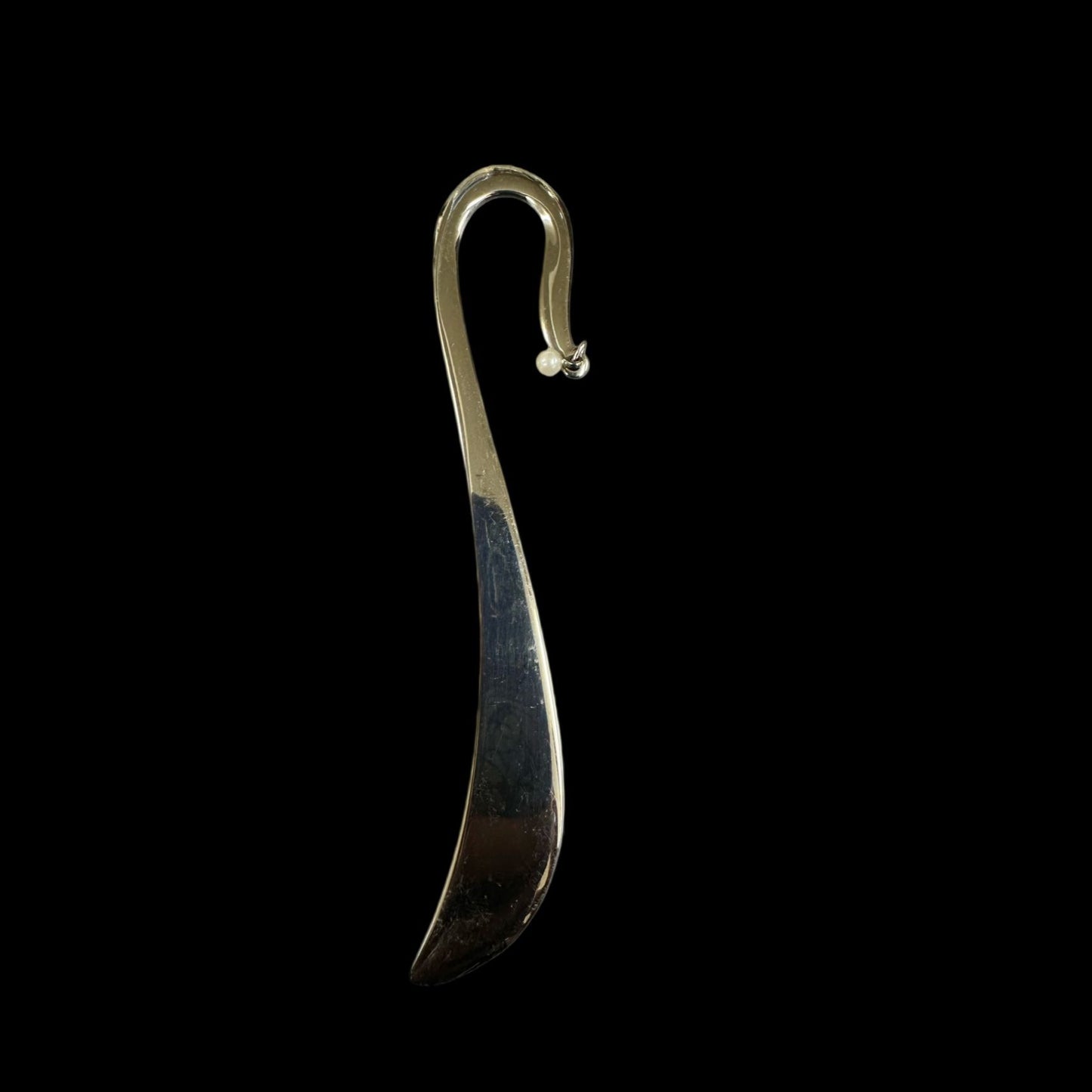MIKIMOTO silver-colored paper knife with pearl, bookmark