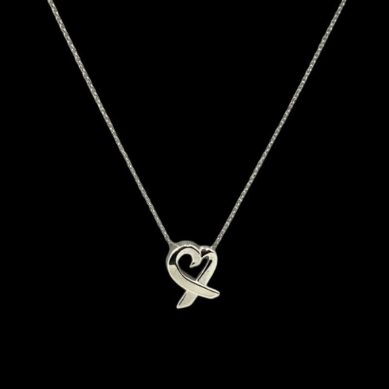 TIFFANY, Tiffany, SV, Sterling Silver 925, Necklace, Heart, Tiffany Necklace, Silver Heart, 925 Silver
