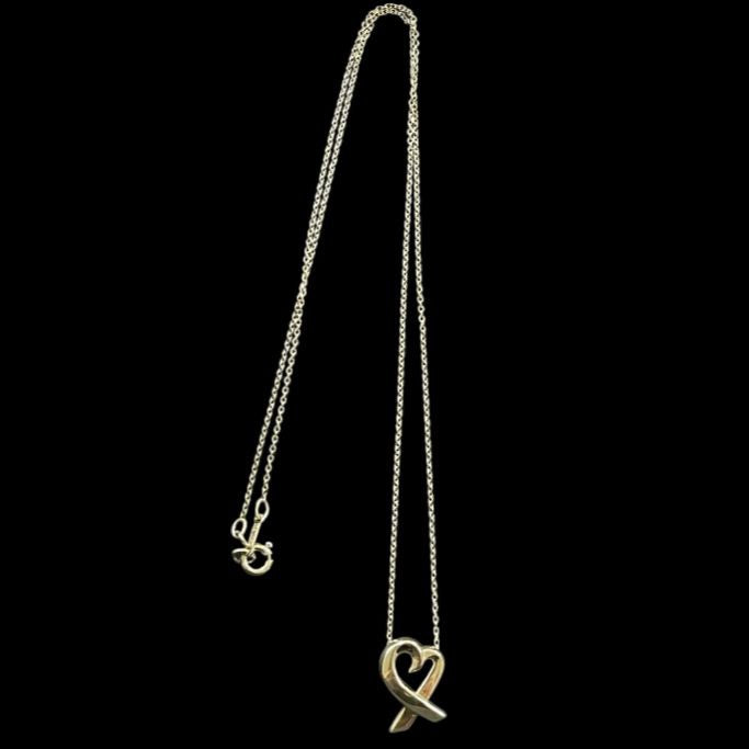 TIFFANY, Tiffany, SV, Sterling Silver 925, Necklace, Heart, Tiffany Necklace, Silver Heart, 925 Silver