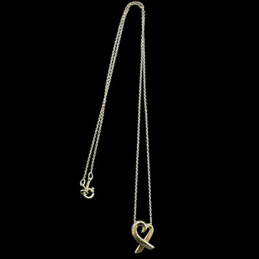 TIFFANY, Tiffany, SV, Sterling Silver 925, Necklace, Heart, Tiffany Necklace, Silver Heart, 925 Silver