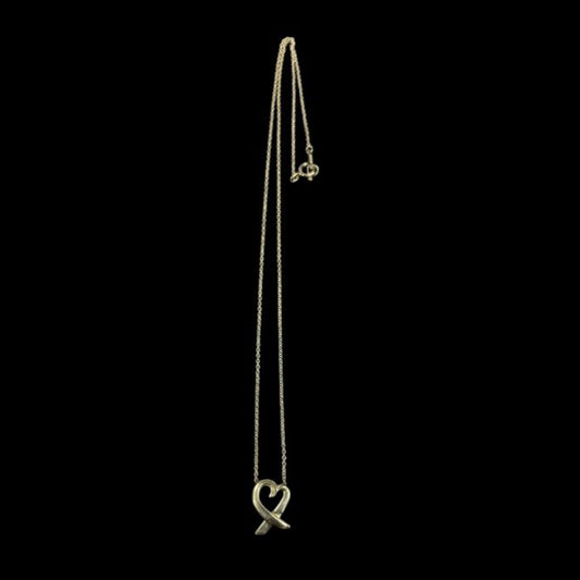 TIFFANY, Tiffany, SV, Sterling Silver 925, Heart, Necklace, Tiffany Necklace, Silver Heart, 925 Silver