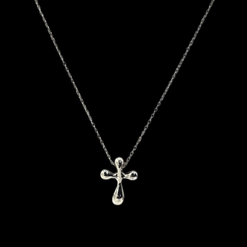 TIFFANY, Tiffany, SV, Sterling Silver 925, Cross, Necklace, Tiffany Silver Cross Necklace, 925 Silver