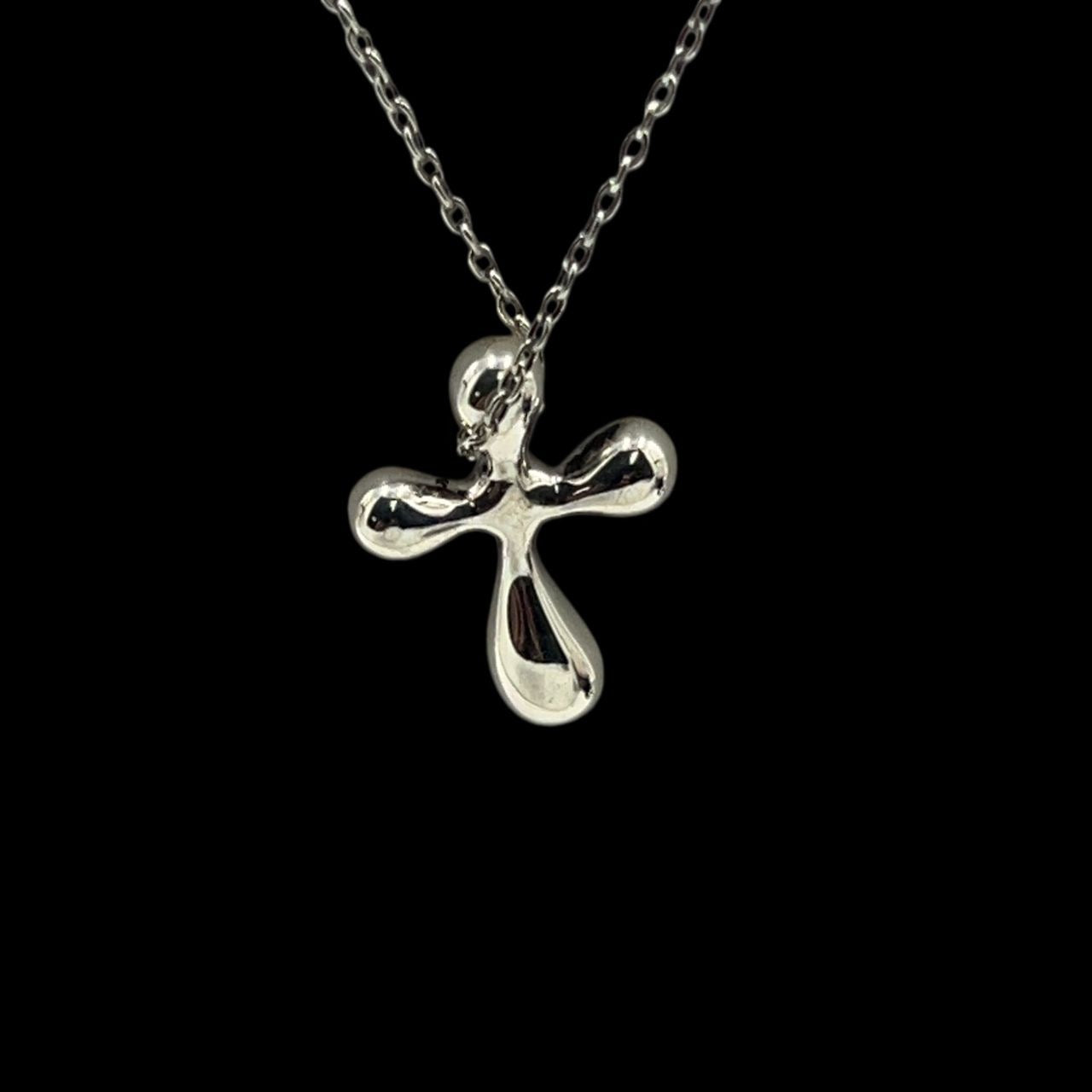 TIFFANY, Tiffany, SV, Sterling Silver 925, Cross, Necklace, Tiffany Silver Cross Necklace, 925 Silver