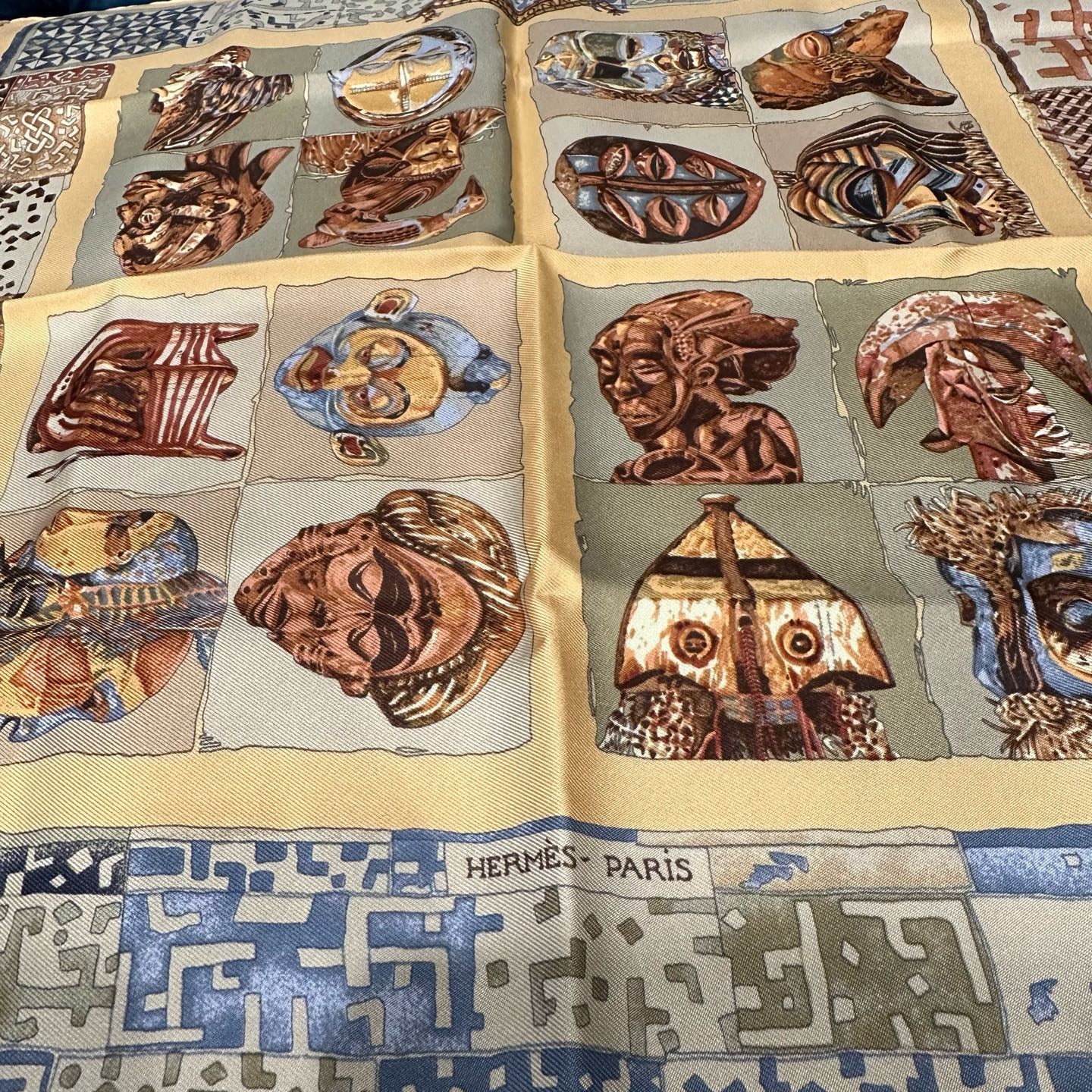 HERMES, Hermes, Handkerchief, Orange, Hermes silk scarf, vintage head pattern, square scarf