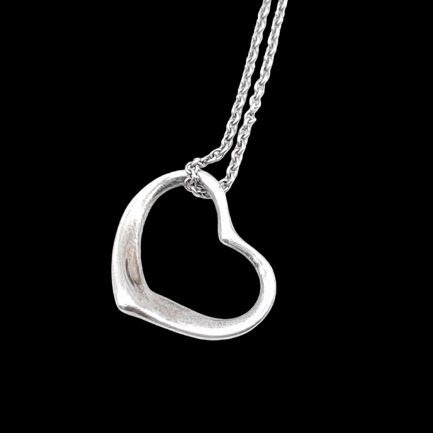 Tiffany & Co. 925 Silver Necklace, Open Heart