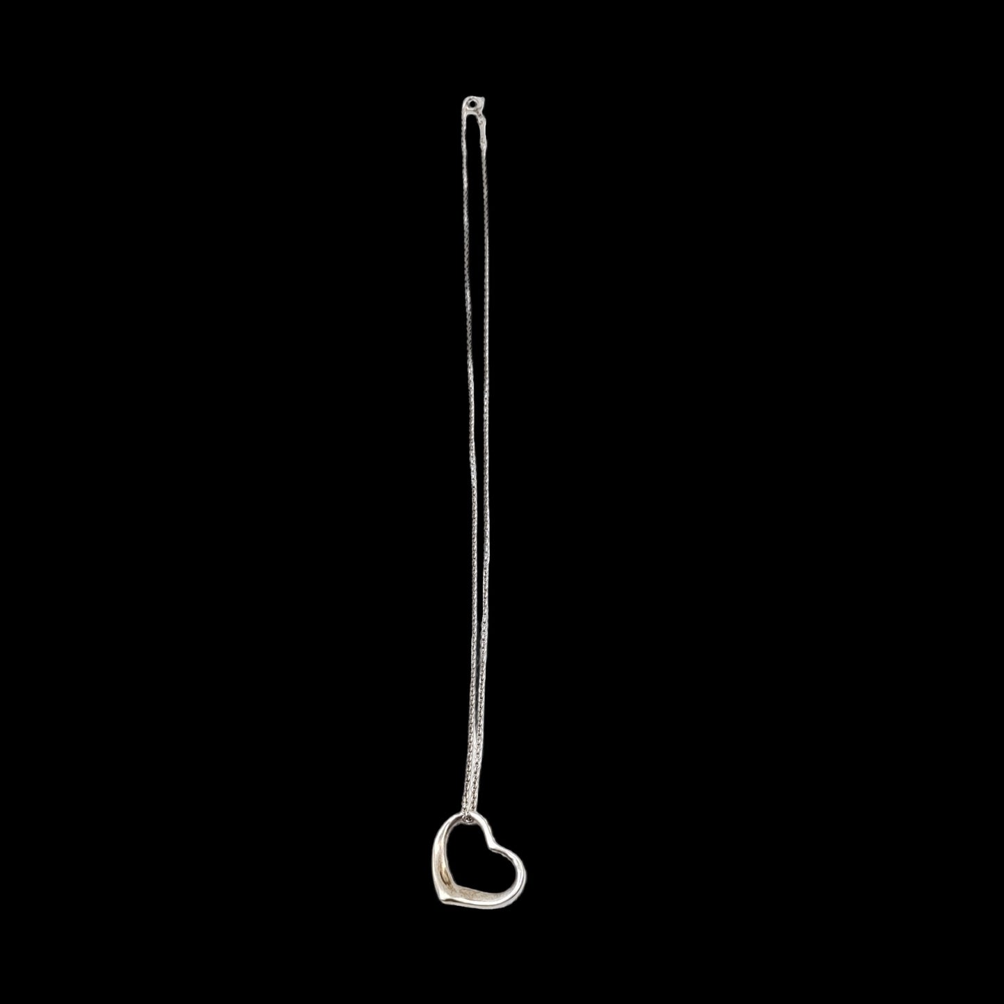Tiffany & Co. 925 Silver Necklace, Open Heart