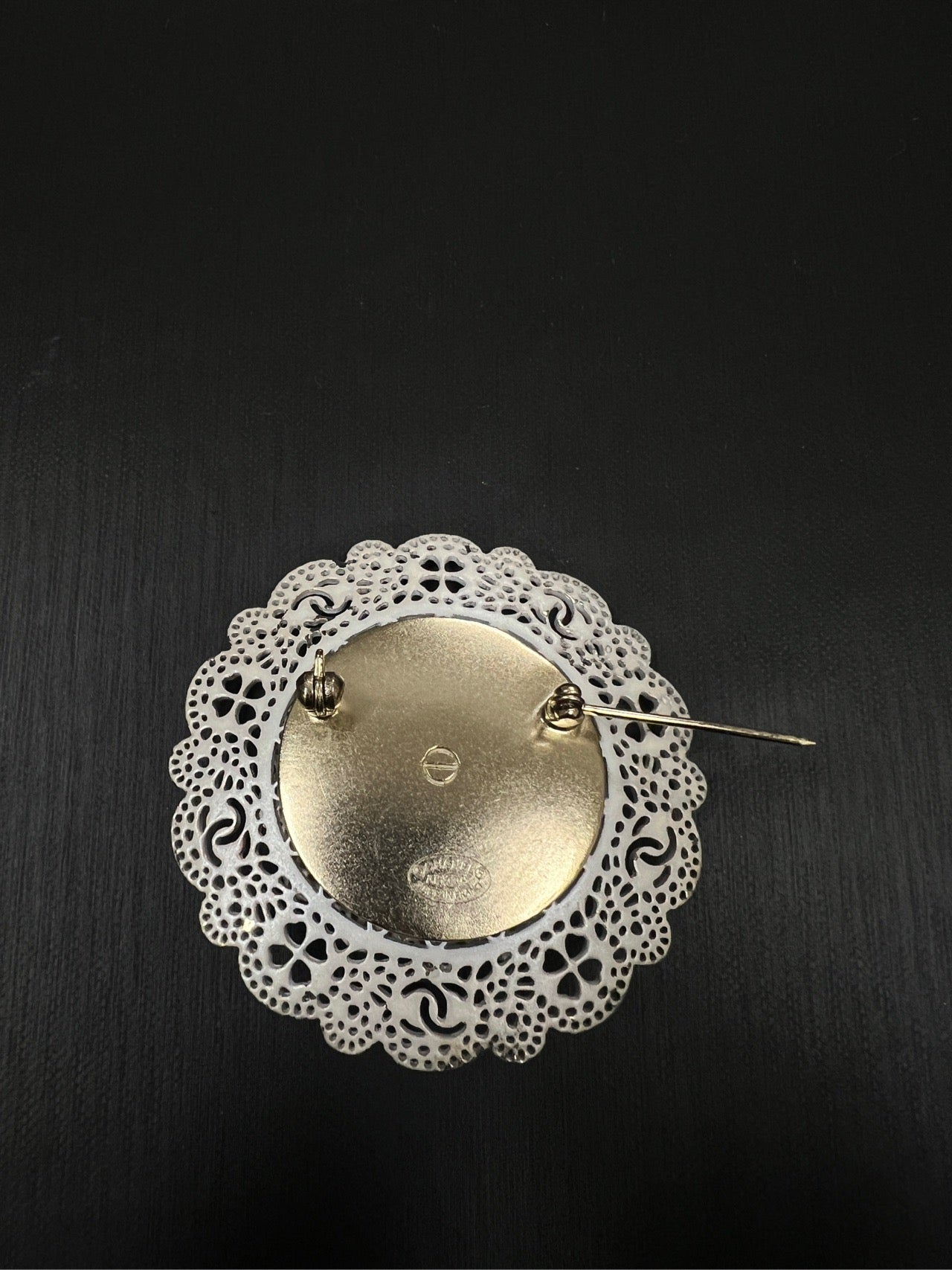 CHANEL Brooch, White, Pearl, Camellia Brooch