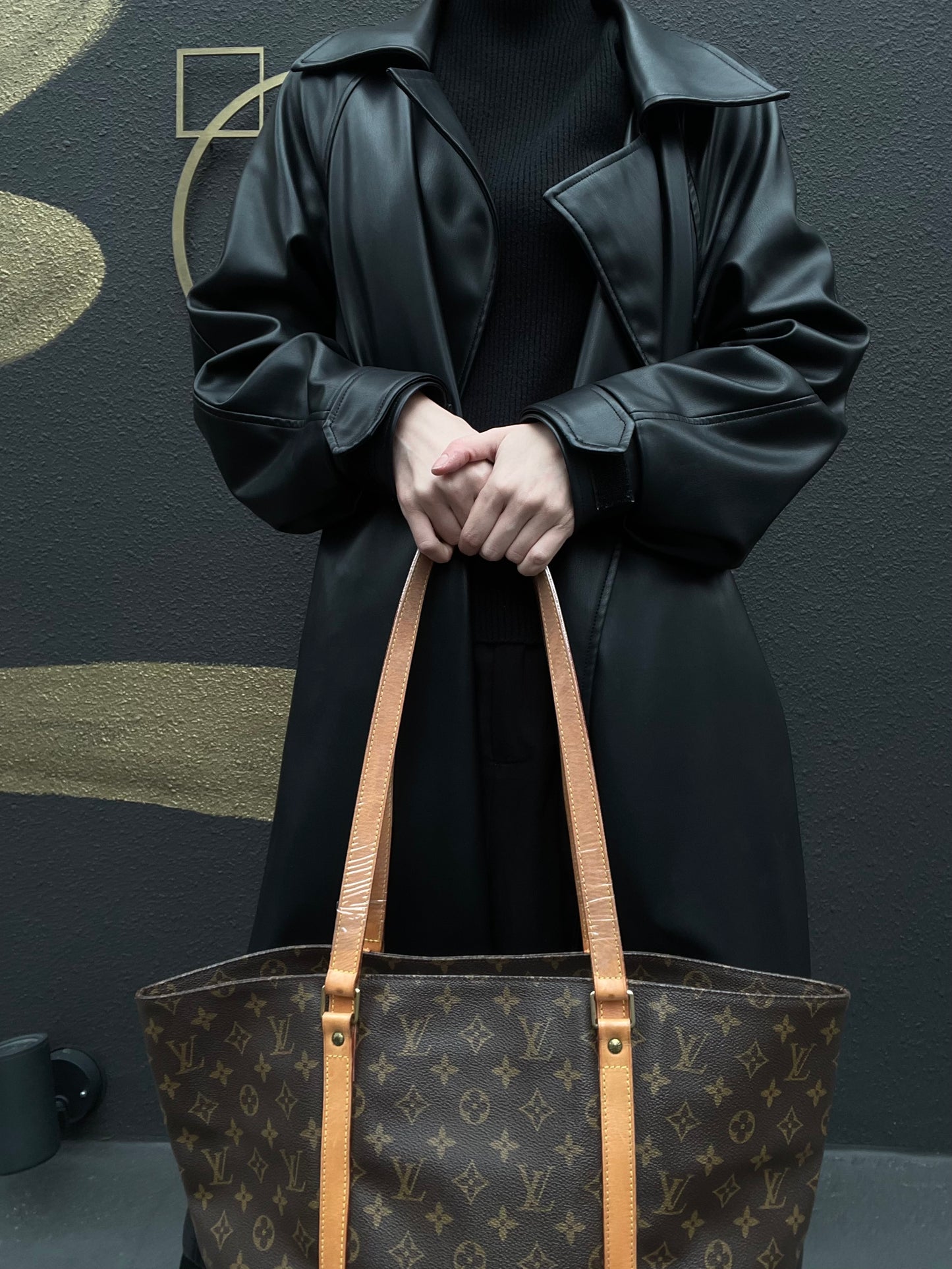 LOUIS VUITTON (LV) Monogram Sac Shopping Brown Tote Bag
