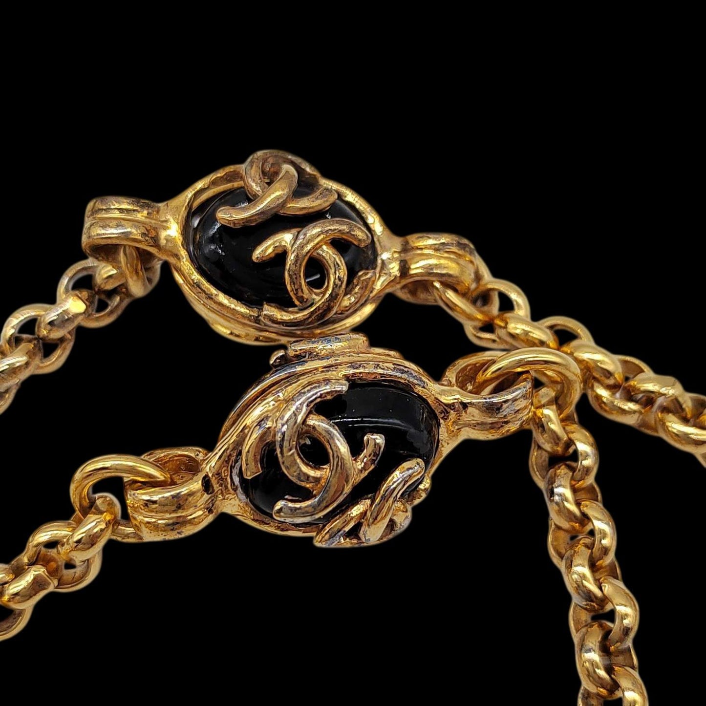 CHANEL Gold-Tone Alloy Necklace, Sweater Chain, Waist Chain