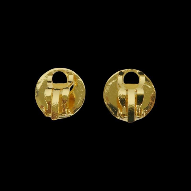 CHANEL Gold-Tone Alloy Clip-On Earrings