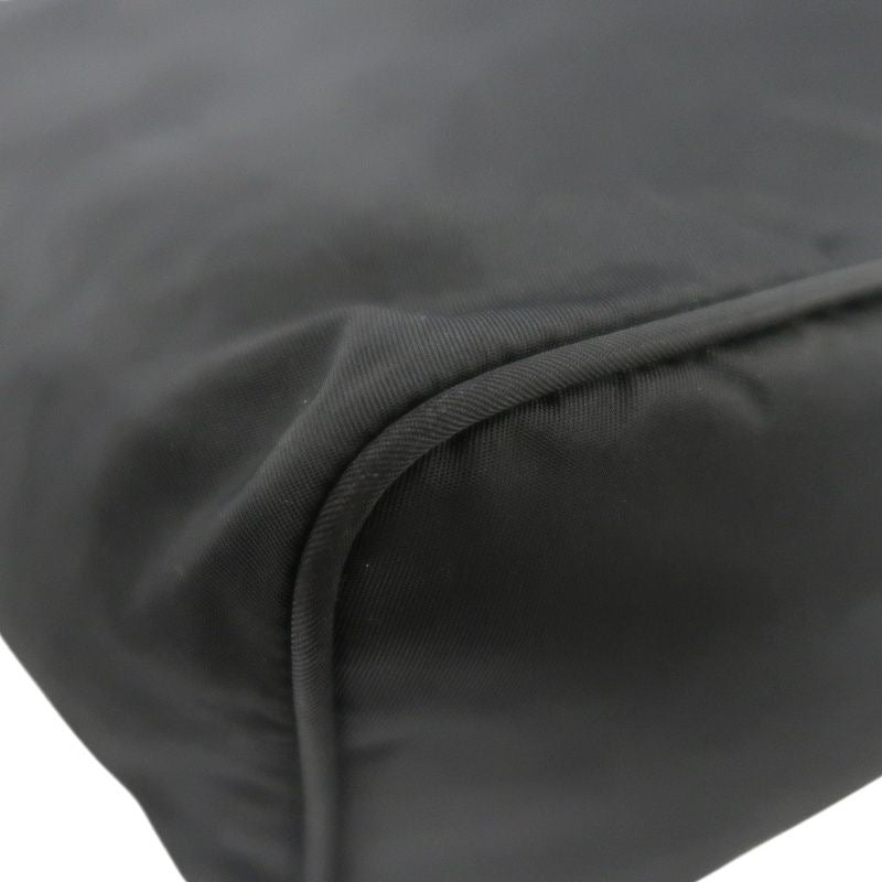 PRADA shoulder bag, nylon, black, silver hardware