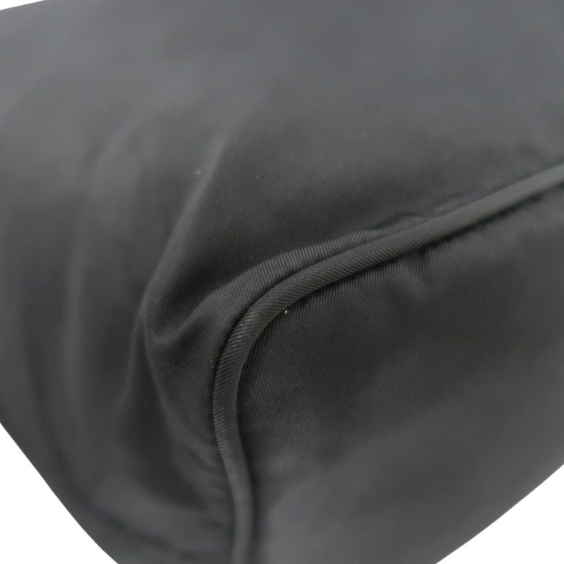 PRADA shoulder bag, nylon, black, silver hardware