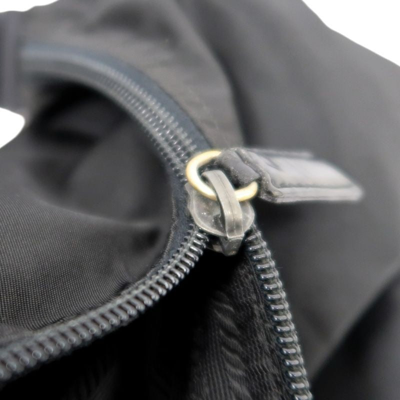 PRADA shoulder bag, nylon, black, silver hardware