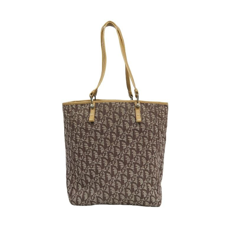 DIOR Trotter Shoulder Bag, Canvas, Brown