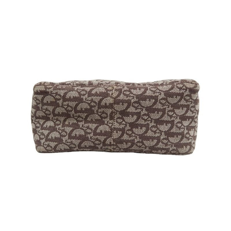DIOR Trotter Shoulder Bag, Canvas, Brown