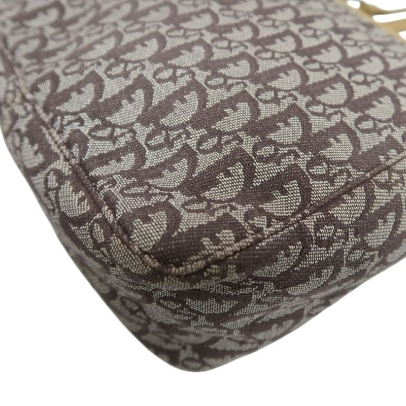 DIOR Trotter Shoulder Bag, Canvas, Brown