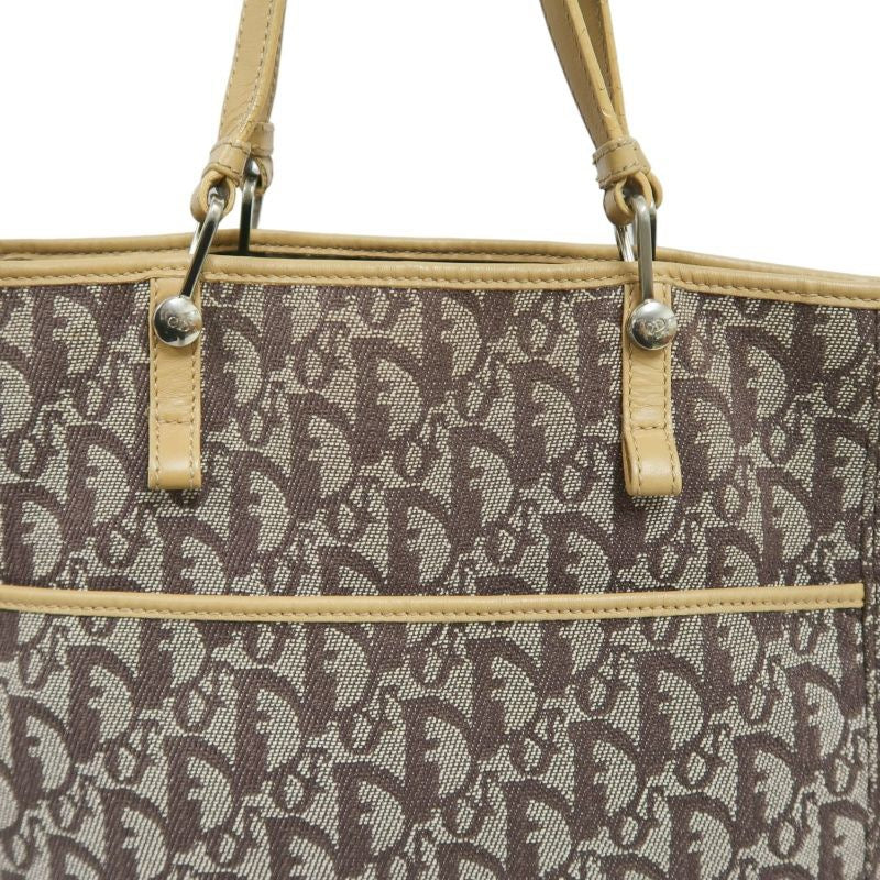 DIOR Trotter Shoulder Bag, Canvas, Brown