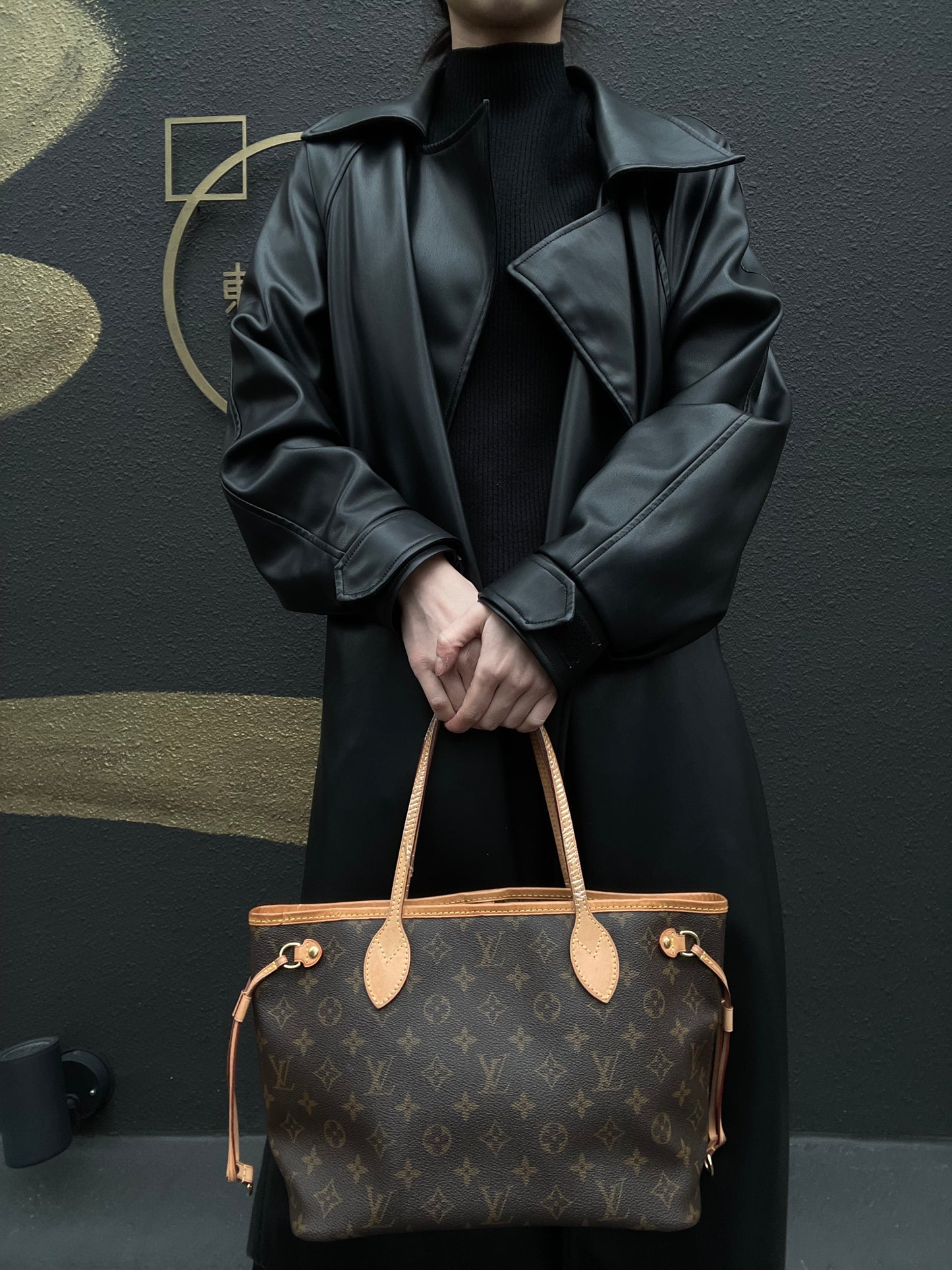 LOUIS VUITTON Monogram Brown Neverfull PM Tote Shoulder Bag