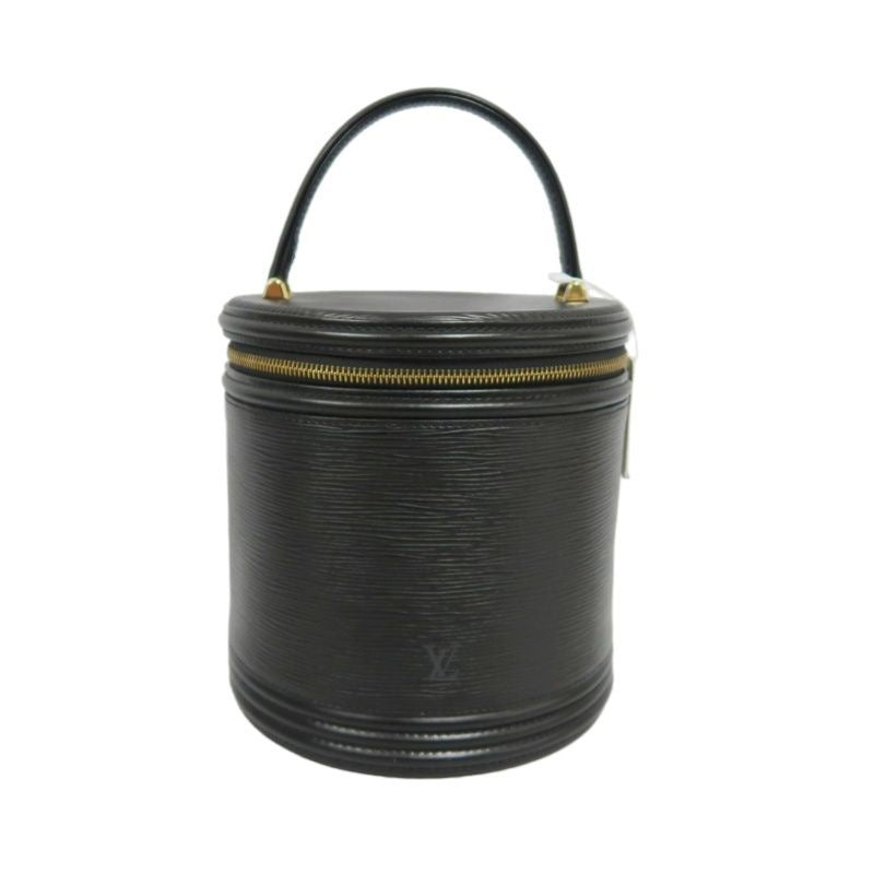 LOUIS VUITTON Cannes Epi Handbag, Black PVC, Epi Leather