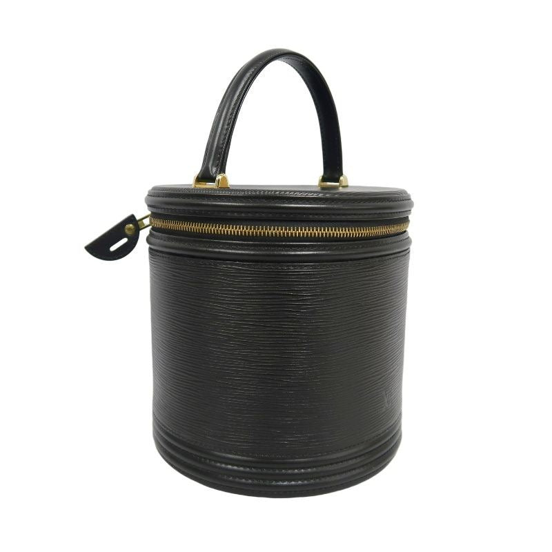 LOUIS VUITTON Cannes Epi Handbag, Black PVC, Epi Leather