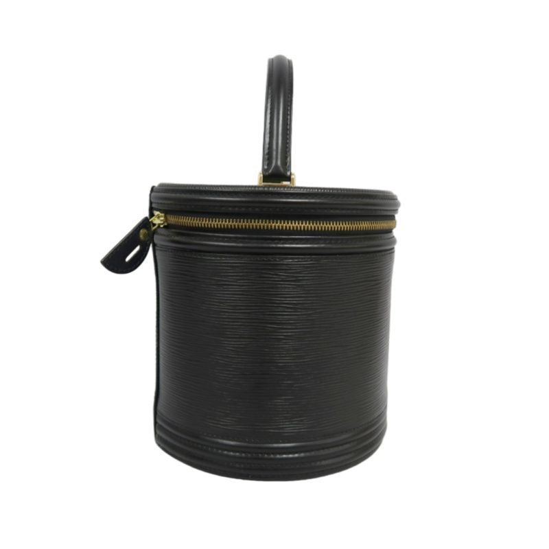 LOUIS VUITTON Cannes Epi Handbag, Black PVC, Epi Leather