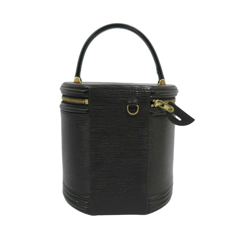 LOUIS VUITTON Cannes Epi Handbag, Black PVC, Epi Leather