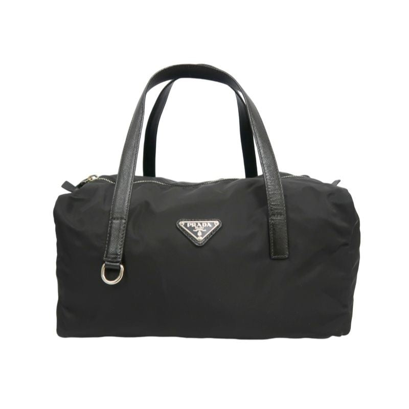 PRADA Boston Bag, Nylon, Black