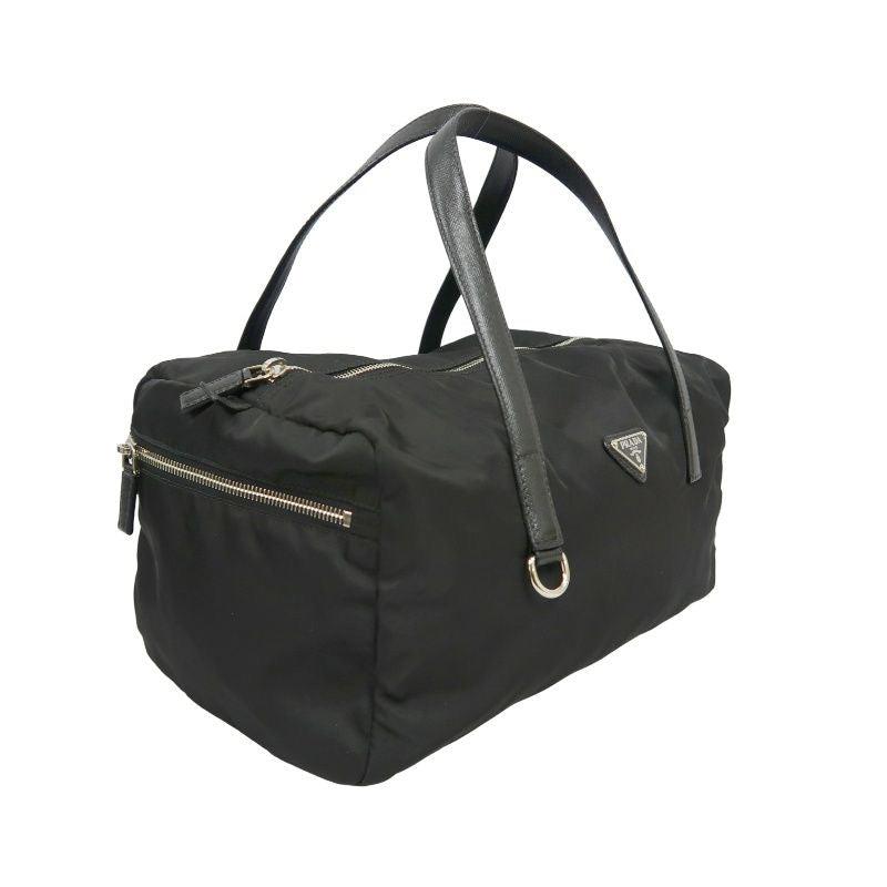PRADA Boston Bag, Nylon, Black