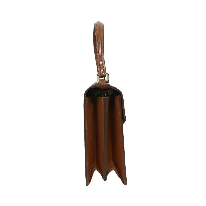 LOUIS VUITTON Concorde Monogram Handbag, Brown, with lock and key