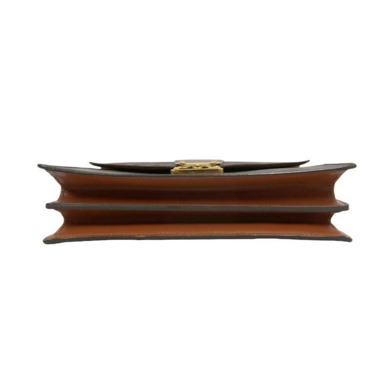 LOUIS VUITTON Concorde Monogram Handbag, Brown, with lock and key