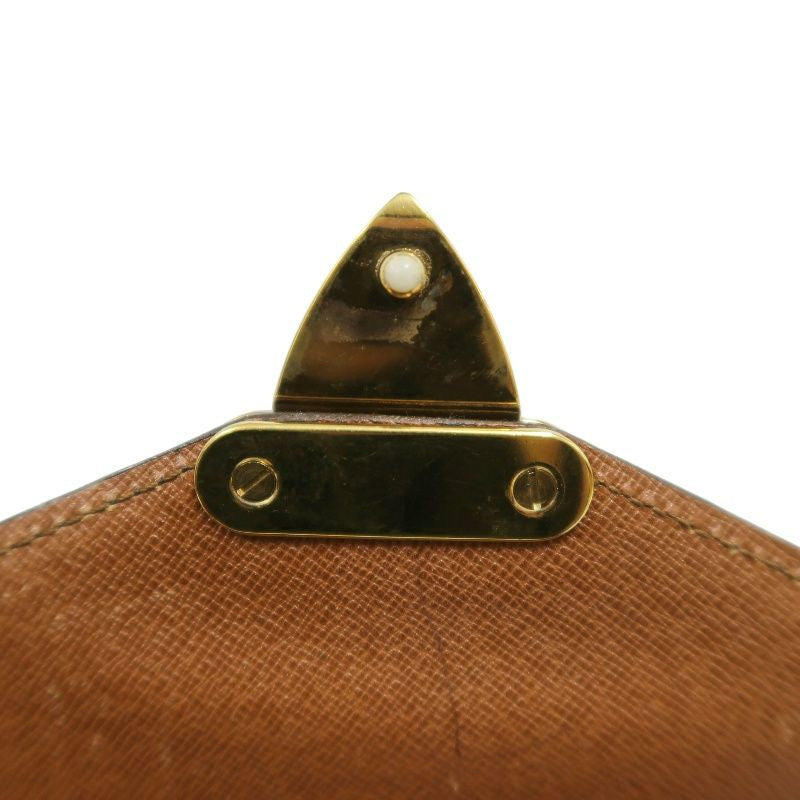 LOUIS VUITTON Concorde Monogram Handbag, Brown, with lock and key
