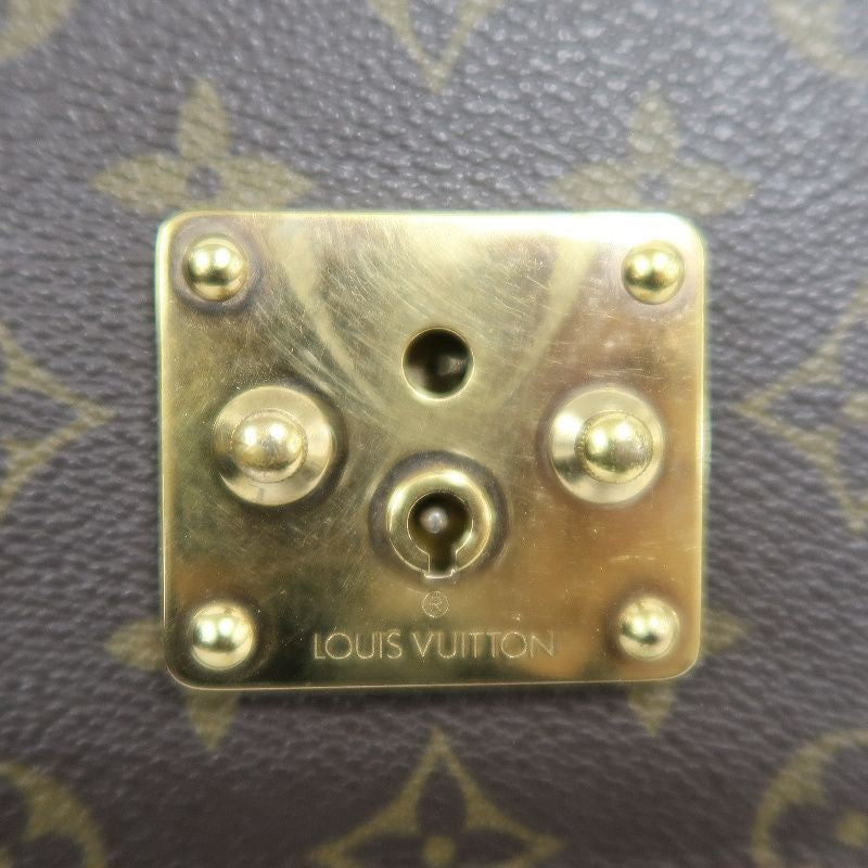 LOUIS VUITTON Concorde Monogram Handbag, Brown, with lock and key