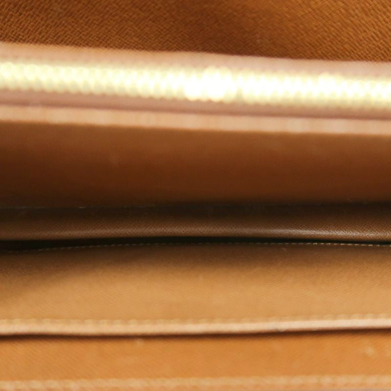 LOUIS VUITTON Concorde Monogram Handbag, Brown, with lock and key