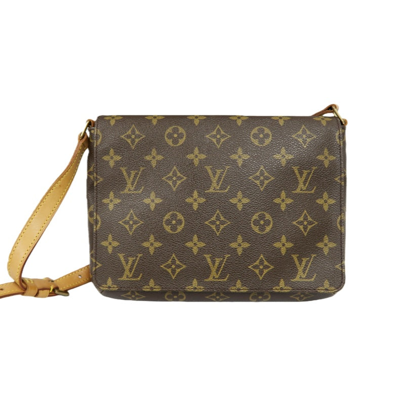 LOUIS VUITTON Monogram Musette Tango Short Brown Crossbody Bag