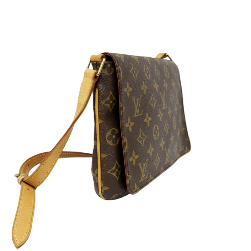 LOUIS VUITTON Monogram Musette Tango Short Brown Crossbody Bag