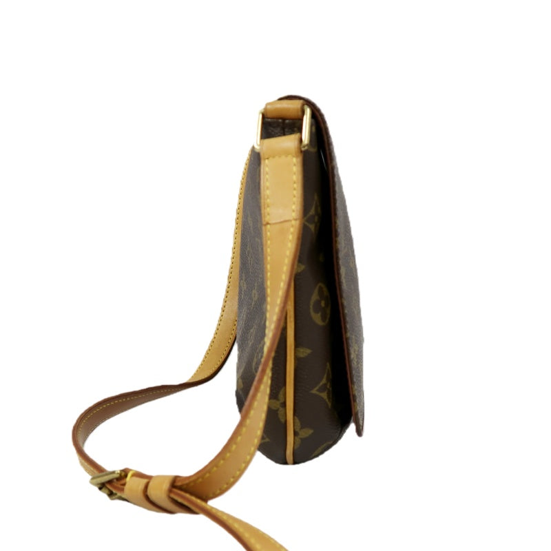 LOUIS VUITTON Monogram Musette Tango Short Brown Crossbody Bag
