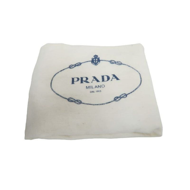 PRADA Nylon Chain Shoulder Bag, Navy, Gold Hardware, with dust bag