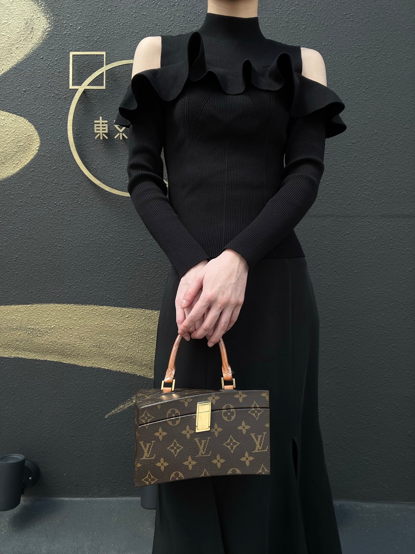 Louis Vuitton Monogram Canvas Twist Box Handbag (PVC Coated Canvas)
