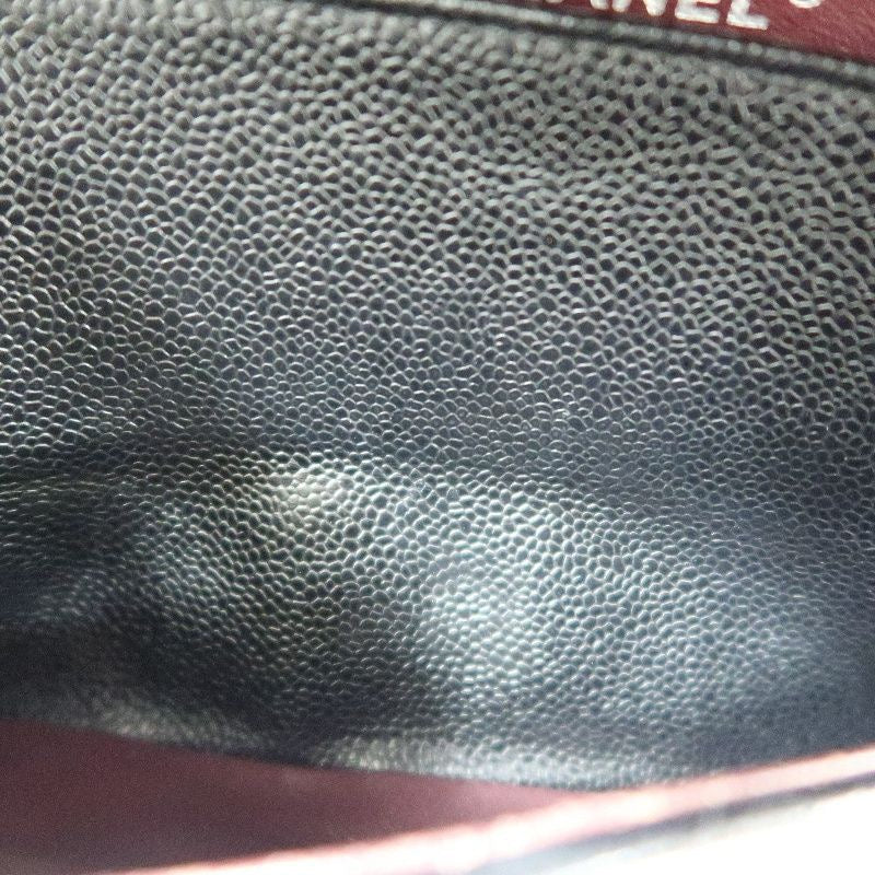 CHANEL Classic Flap Shoulder Bag, Caviar Leather, Black with Silver Hardware, Dust Bag Included