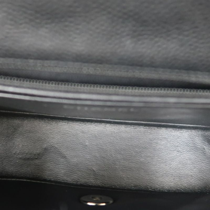 CHANEL Classic Flap Shoulder Bag, Caviar Leather, Black, Silver Hardware, No Worn Photos