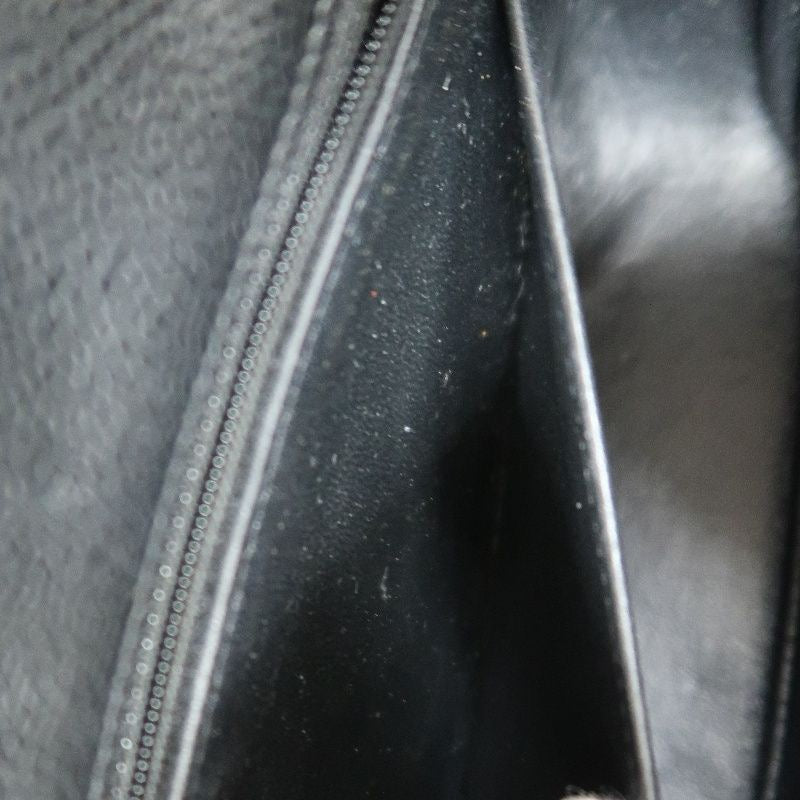 CHANEL Classic Flap Shoulder Bag, Caviar Leather, Black, Silver Hardware, No Worn Photos